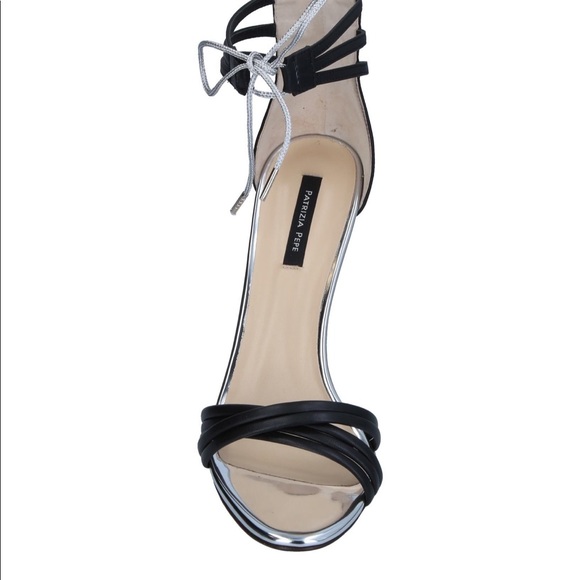PATRIZIA PEPE BLACK SANDALS, US10.5/EU40.5 BNIB - Picture 2 of 4